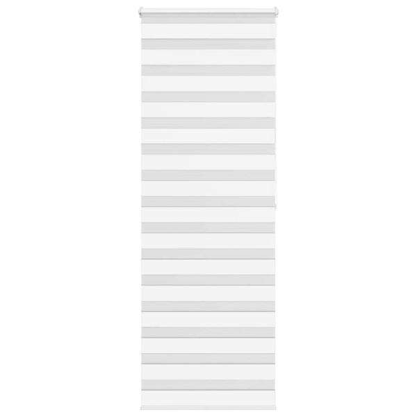 ARDEBO.de - Zebrarollo Weiß 85x200 cm Stoffbreite 80,9 cm Polyester