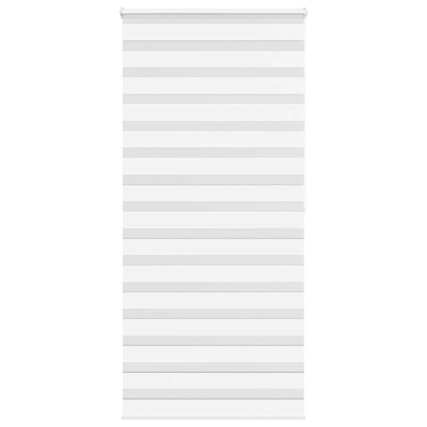 ARDEBO.de - Zebrarollo Weiß 95x200 cm Stoffbreite 90,9 cm Polyester