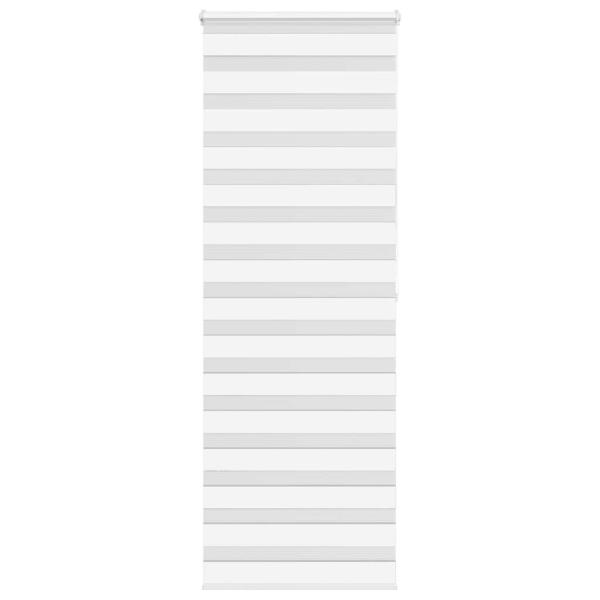 ARDEBO.de - Zebrarollo Weiß 70x200 cm Stoffbreite 65,9 cm Polyester