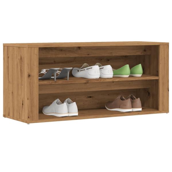 ARDEBO.de - Schuhbank Artisan-Eiche 100x35x45 cm Holzwerkstoff