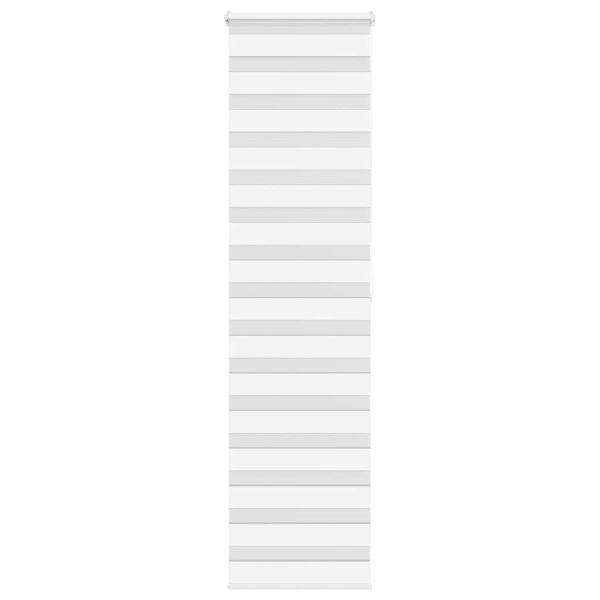 ARDEBO.de - Zebrarollo Weiß 55x200 cm Stoffbreite 50,9 cm Polyester