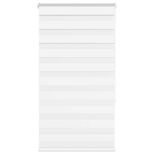 ARDEBO.de - Zebrarollo Weiß 80x150 cm Stoffbreite 75,9 cm Polyester