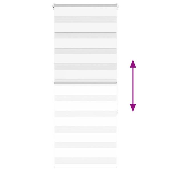 Zebrarollo Weiß 60x150 cm Stoffbreite 55,9 cm Polyester