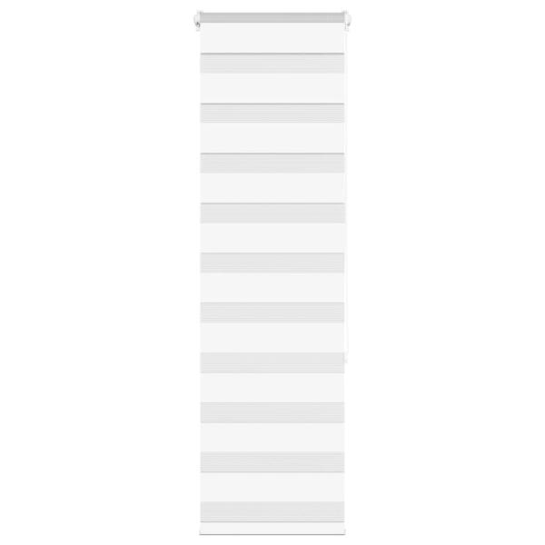 ARDEBO.de - Zebrarollo Weiß 50x150 cm Stoffbreite 45,9 cm Polyester