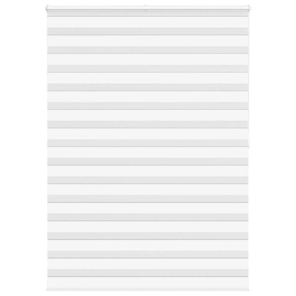ARDEBO.de - Zebrarollo Weiß 160x200 cm Stoffbreite 155,9 cm Polyester