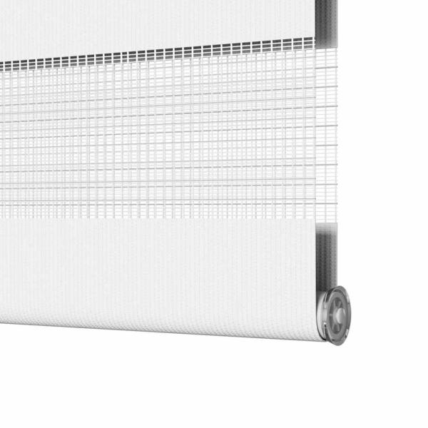 Zebrarollo Weiß 80x230 cm Stoffbreite 75,9 cm Polyester