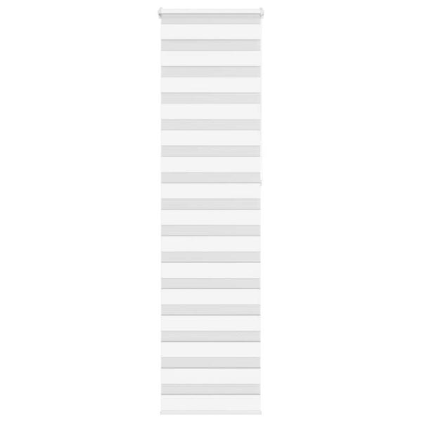 ARDEBO.de - Zebrarollo Weiß 55x230 cm Stoffbreite 50,9 cm Polyester