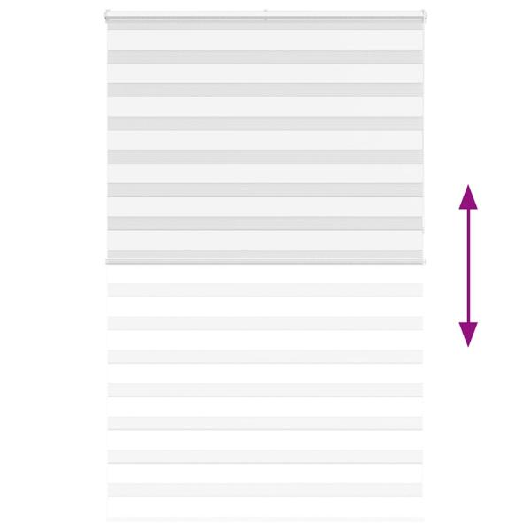 Zebrarollo Weiß 140x230 cm Stoffbreite 135,9 cm Polyester