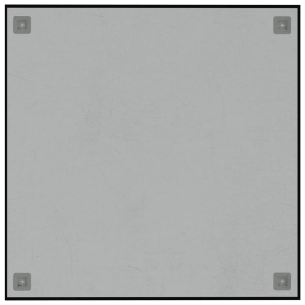 Magnettafel Wandmontage Schwarz 60x60 cm  Hartglas