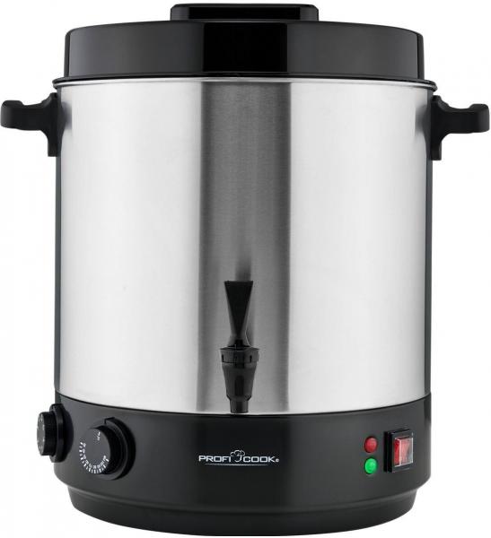 ProfiCook PC-EKA 1283 Einkochautomat, 2100W, 32 Liter Tankinhalt, Cool Touch-Griffe, Edelstahl