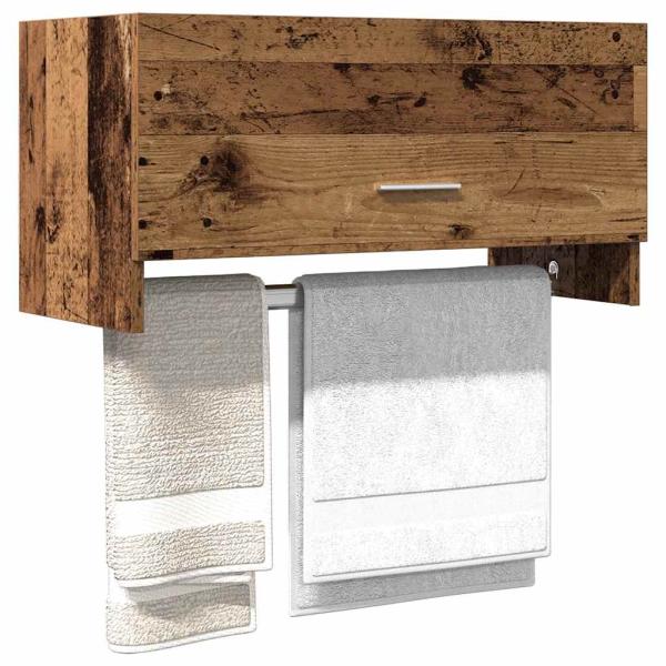ARDEBO.de - Kleiderschrank Altholz-Optik 70x32,5x35 cm Holzwerkstoff