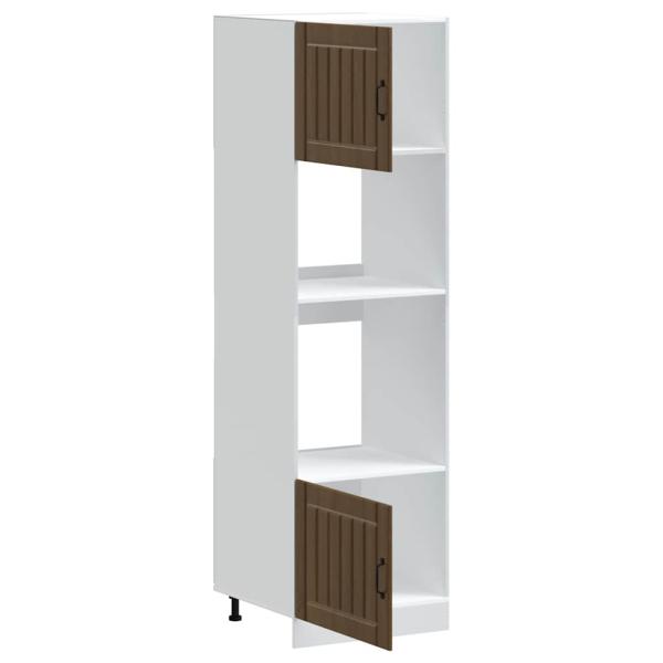 Herdumbauschränke 2Stk. Kalmar Braun Eichen-Optik Holzwerkstoff