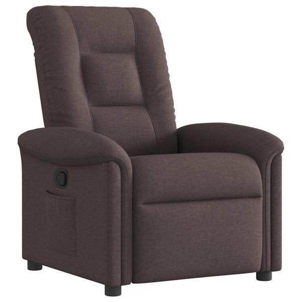 Relaxsessel Dunkelbraun Stoff