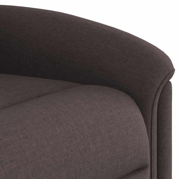 Relaxsessel Dunkelbraun Stoff