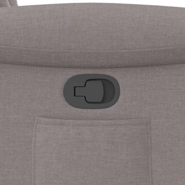 Relaxsessel Taupe Stoff