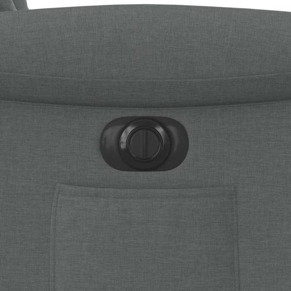 Relaxsessel Elektrisch Dunkelgrau Stoff