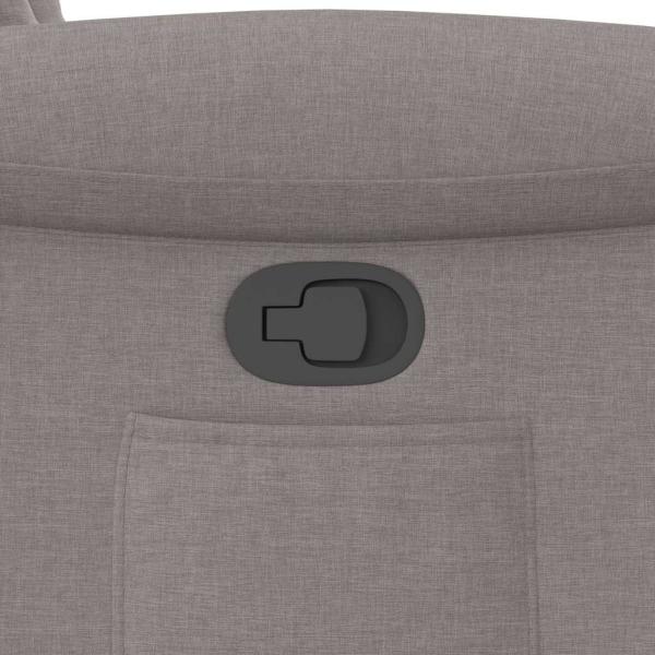 Relaxsessel mit Aufstehhilfe Taupe Stoff