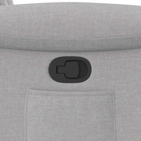 Relaxsessel mit Aufstehhilfe Wolkengrau Stoff