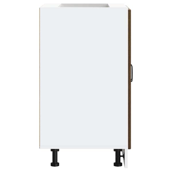 Spülenunterschrank Lucca Braun Eichen-Optik Holzwerkstoff