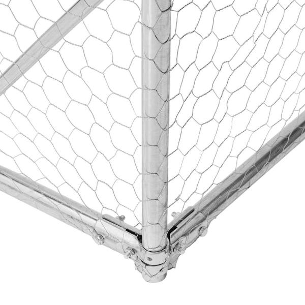 Hühnerstall 2,5x4x2,25 m Verzinkter Stahl