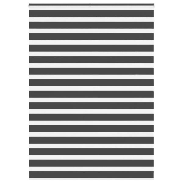 ARDEBO.de - Zebrarollo Schwarz 160x200 cm Stoffbreite 155,9 cm Polyester