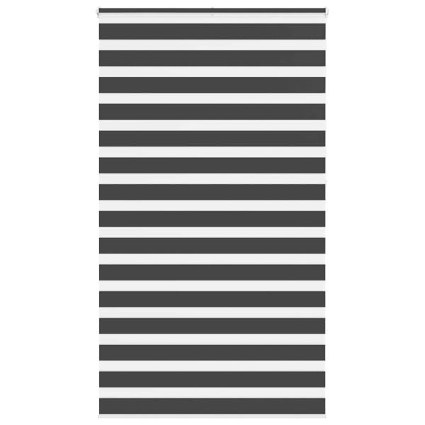 ARDEBO.de - Zebrarollo Schwarz 125x230 cm Stoffbreite 120,9 cm Polyester