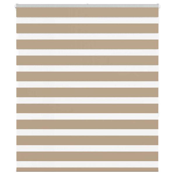 ARDEBO.de - Zebrarollo Sandbraun 135x150 cm Stoffbreite 130,9 cm Polyester