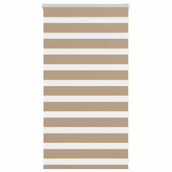 ARDEBO.de - Zebrarollo Sandbraun 75x100 cm Stoffbreite 70,9 cm Polyester