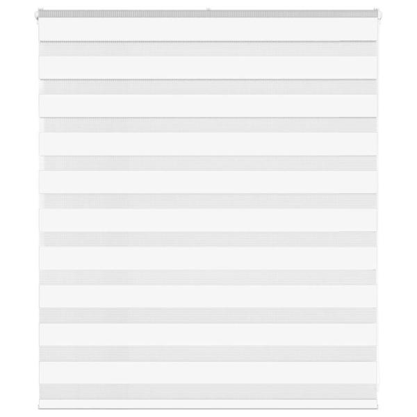 ARDEBO.de - Zebrarollo Weiß 125x100 cm Stoffbreite 120,9 cm Polyester