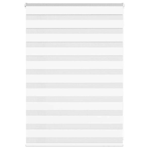 ARDEBO.de - Zebrarollo Weiß 100x100 cm Stoffbreite 95,9 cm Polyester