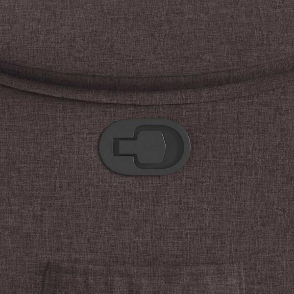 Relaxsessel Dunkelbraun Stoff