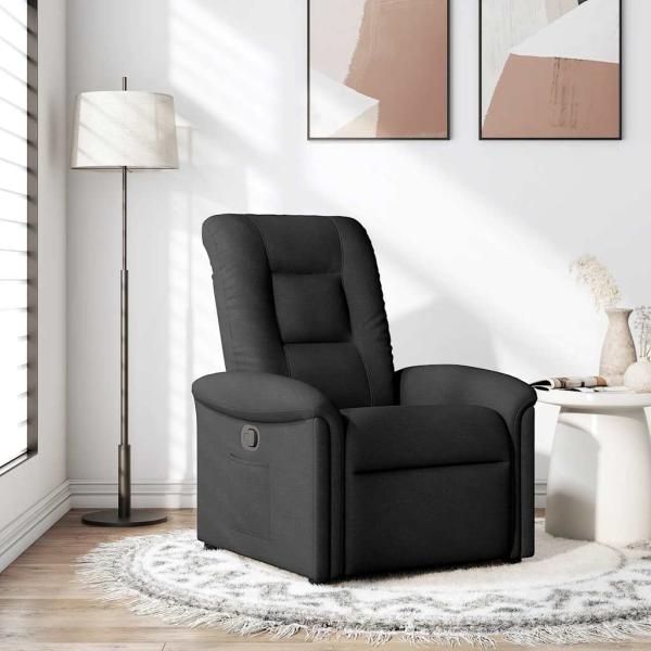 ARDEBO.de - Relaxsessel Schwarz Stoff