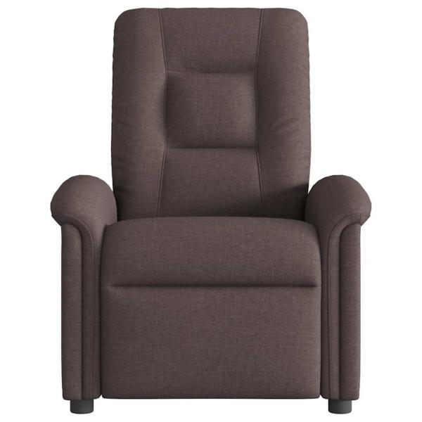 Relaxsessel Elektrisch Dunkelbraun Stoff