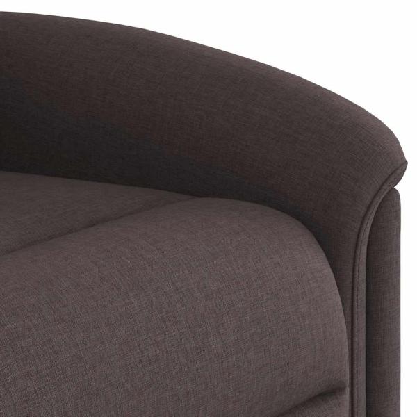 Relaxsessel Elektrisch Dunkelbraun Stoff