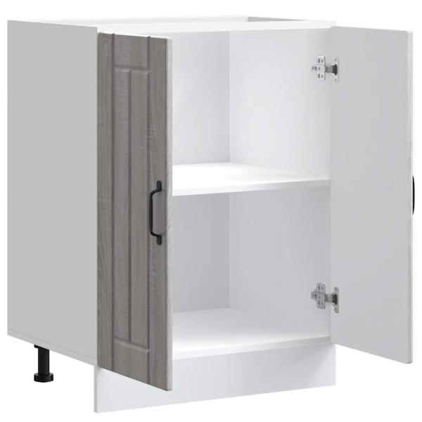 Spülenunterschrank Lucca Grau Sonoma Holzwerkstoff