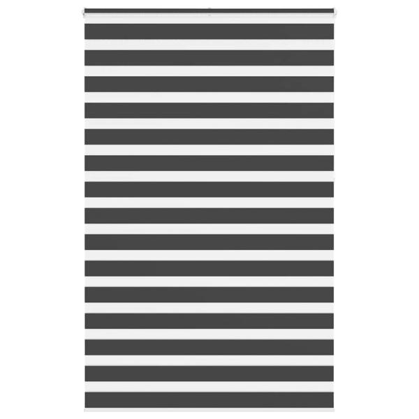 Doppelrollo Schwarz 150x230 cm Stoffbreite 145,9 cm Polyester