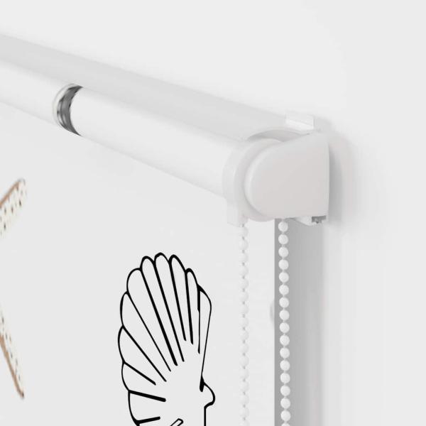 Duschrollo mit Kassette 60x240 cm Stoffbreite 56 cm