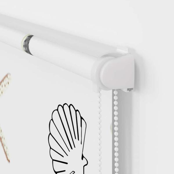 Duschrollo mit Kassette 140x240 cm Stoffbreite 136 cm