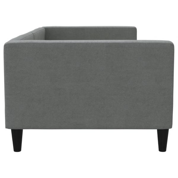 Tagesbett Dunkelgrau 90x200 cm Stoff