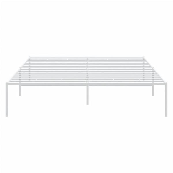 Bettgestell Metall Weiß 140x190 cm