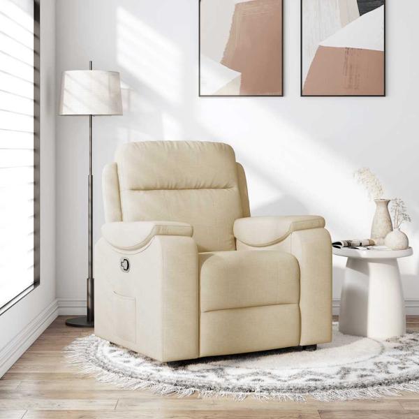 ARDEBO.de - Relaxsessel Creme Stoff