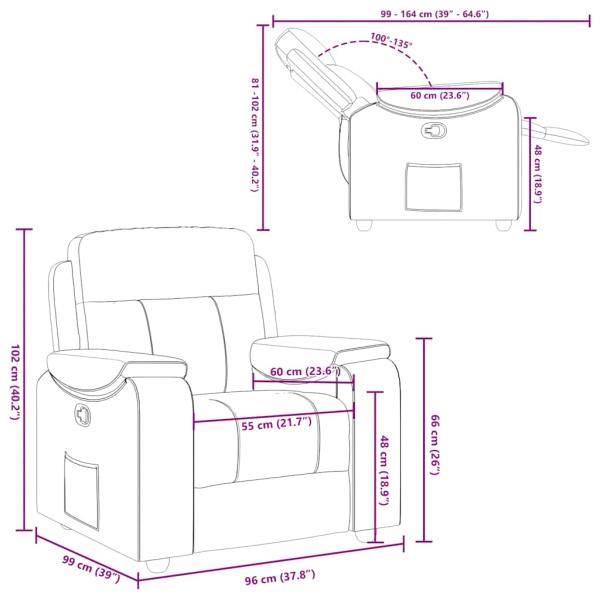 Relaxsessel Creme Stoff