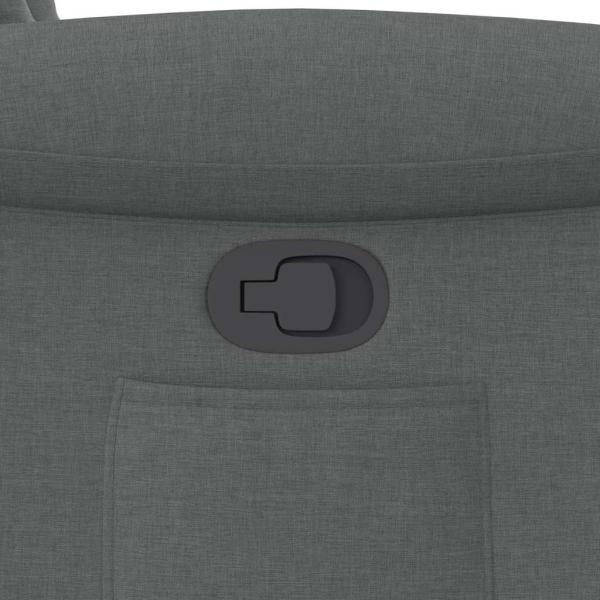 Relaxsessel mit Aufstehhilfe Dunkelgrau Stoff