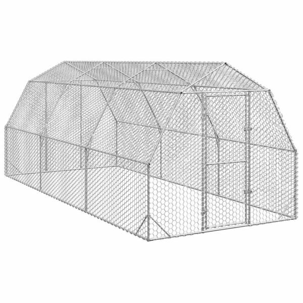 ARDEBO.de - Hühnerstall 2,5x6x2,25 m Verzinkter Stahl