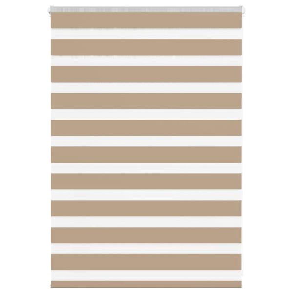 ARDEBO.de - Zebrarollo Sandbraun 105x100 cm Stoffbreite 100,9 cm Polyester