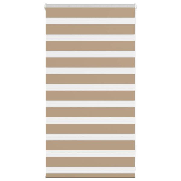 ARDEBO.de - Zebrarollo Sandbraun 80x100 cm Stoffbreite 75,9 cm Polyester