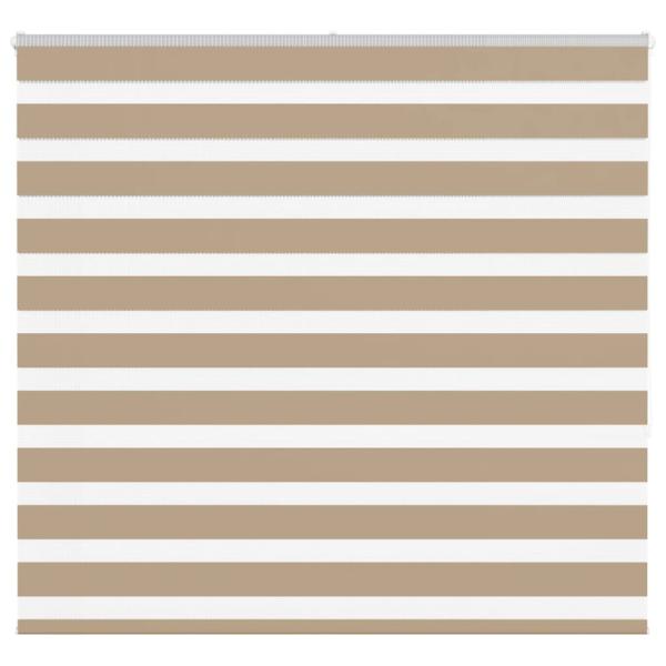 ARDEBO.de - Zebrarollo Sandbraun 165x150 cm Stoffbreite 160,9 cm Polyester