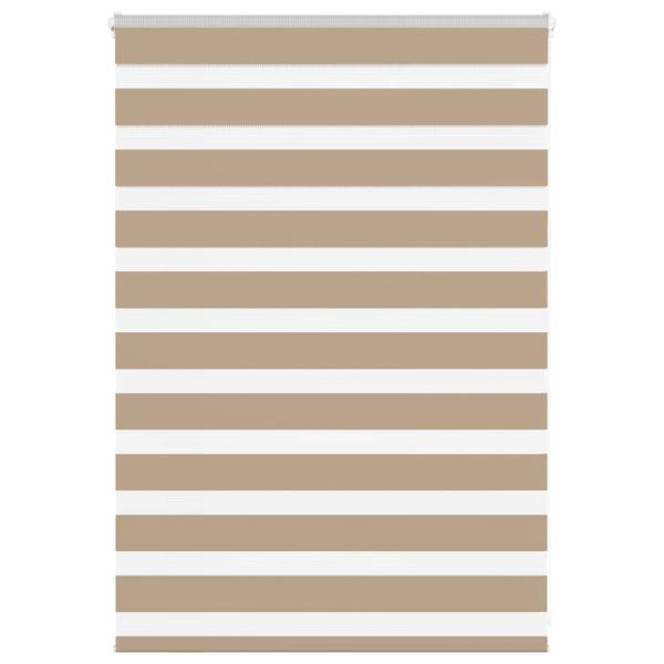 Zebrarollo Sandbraun 95x100 cm Stoffbreite 90,9 cm Polyester