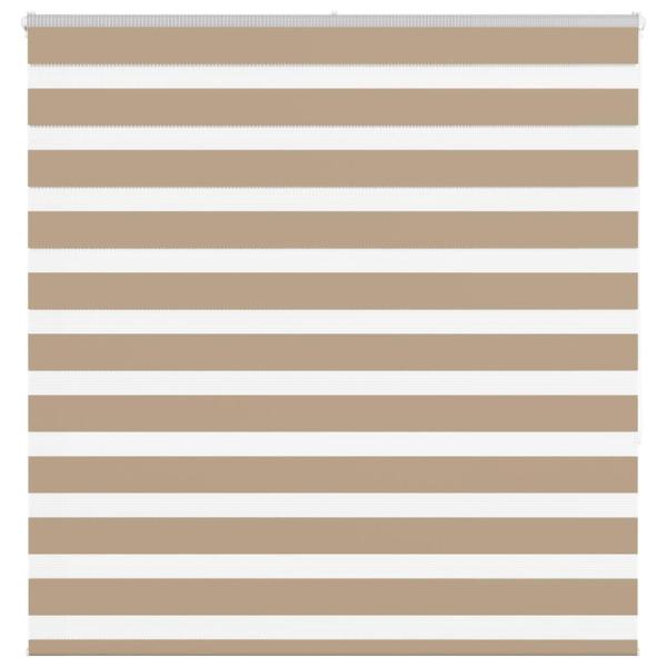 ARDEBO.de - Zebrarollo Sandbraun 140x150 cm Stoffbreite 135,9 cm Polyester