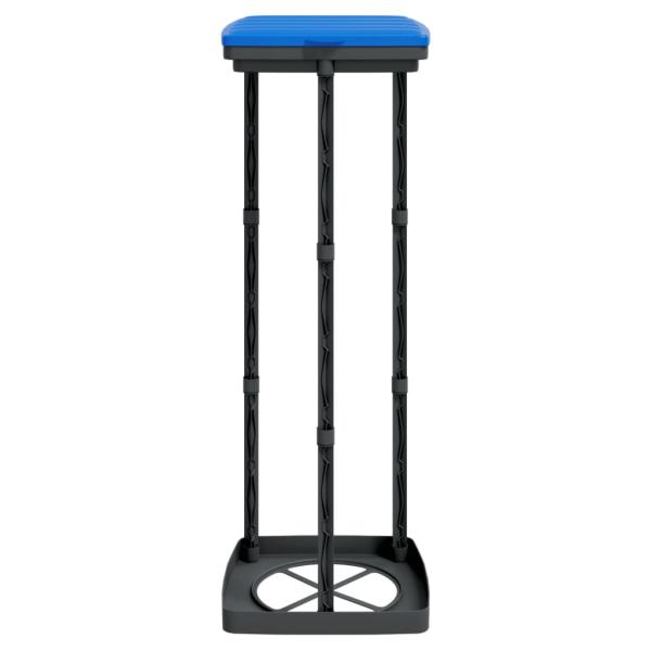 Müllsackständer 2 Stk. Schwarz und Blau 120 L PP